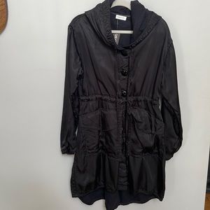 Krista Larson black hooded jacket